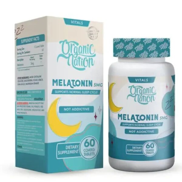 Organic Nation Melatonin 5mg - 60Tabs