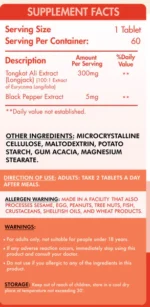 Organic Nation Tongkat Ali - 60Tabs - Image 3