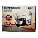 Kneader 5.5L Nickel 1300W Black and White عجان - Image 2