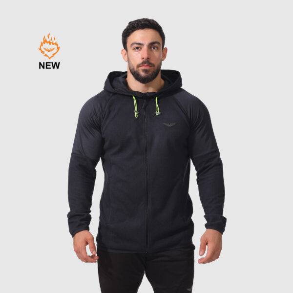 BLACK FLY ZIPPER HOODIE