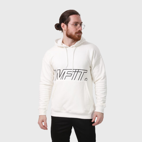 WHITE COTTON HOODIE