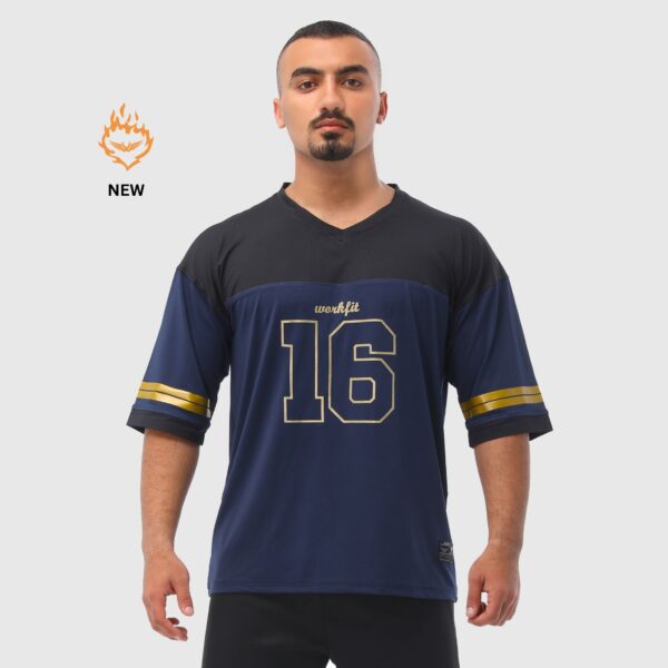 LINES OVERSIZED BLUE T