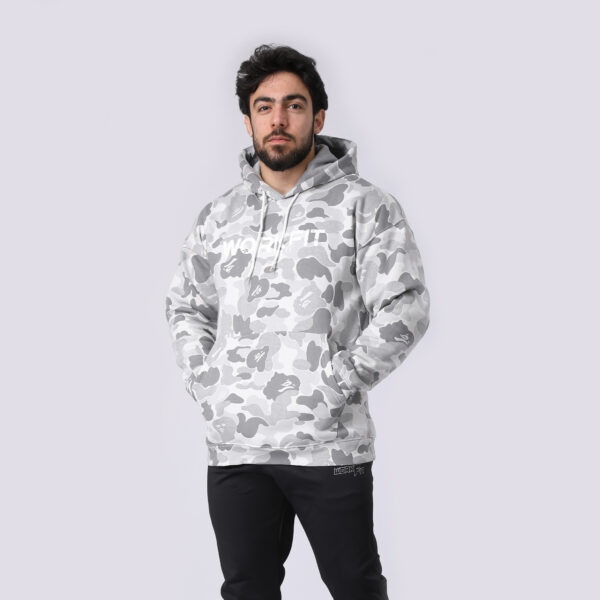 GRAY ARMY HOODIE