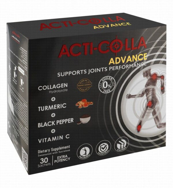 Acti-Colla Advance 8g Collagen Hydrolysate Joint Health Support Supplement Sachets 30 - 10 per pack