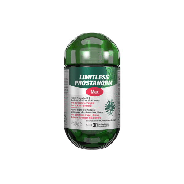 Limitless Saw Palmetto with Pumpkin Seed Oil for Prostate Health 900mg 30 tablets