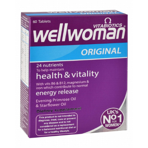 Wellwoman Original has been designed with women in mind to help support them in areas of health specific to them, such as female health, immune health and hair skin & nails. A once daily formula that contains levels of nutrients specific to women.