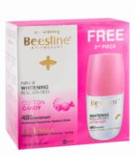 Beesline Apitherapy 48H Bundle Antiperspirant Whitening & Soothing Roll-On Deodorant Cotton Candy Scent with Alum Rock & Bee Propolis (1+1 Free) 2 x 50 ml