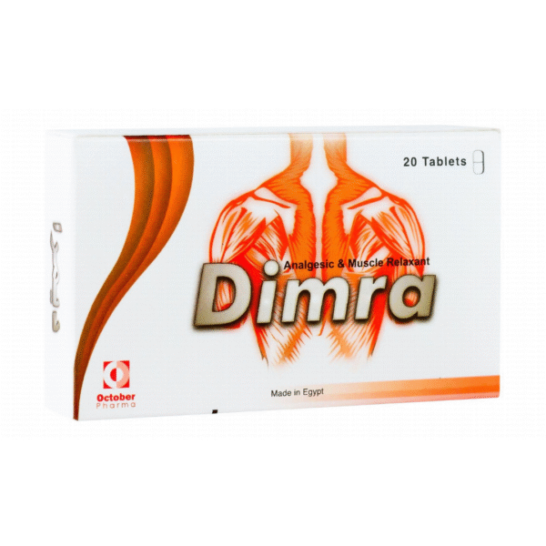 Dimra with Methocarbamol & Diclofenac Potassium Analgesic Muscle Relaxant 20 tablets