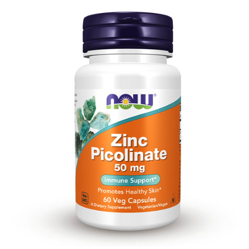NOW Zinc Picolinate 50mg 60 Capsules