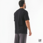 LIGHTWEIGHT OVERSIZED FIT BLACK T-SHIRT - Image 2