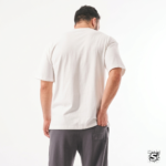 LIGHTWEIGHT OVERSIZED FIT WHITE T-SHIRT - Image 2