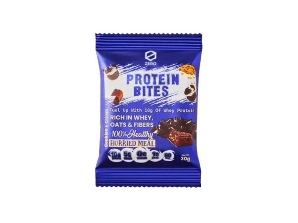 قطع بروتين زيرو كوكيز آند كريم 10 غ بروتين - 30 غ