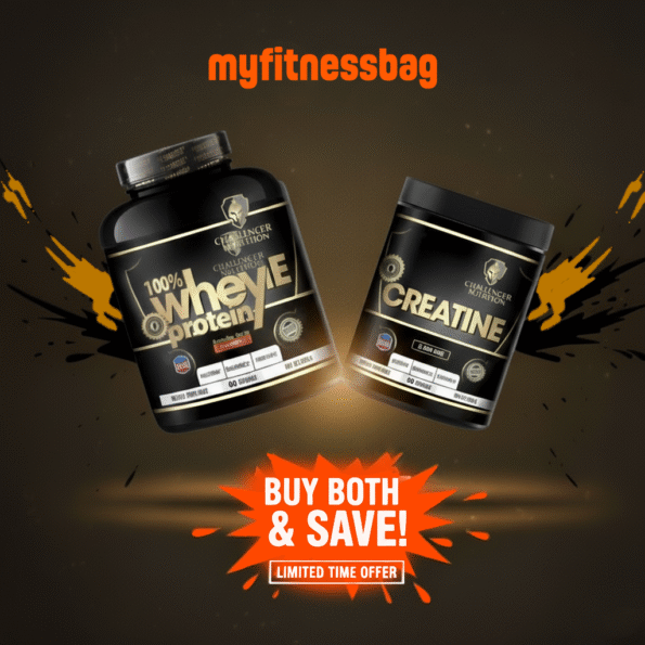 Challenger Whey Protein Creatine Bundle Challenger Nutrition Power Bundle – Whey Protein + Creatine زبدة الفول السوداني دايت