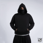 هودي بيزك أسود اوڤرسايز