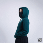 DARK GREEN OVERSIZED BASIC HOODIE