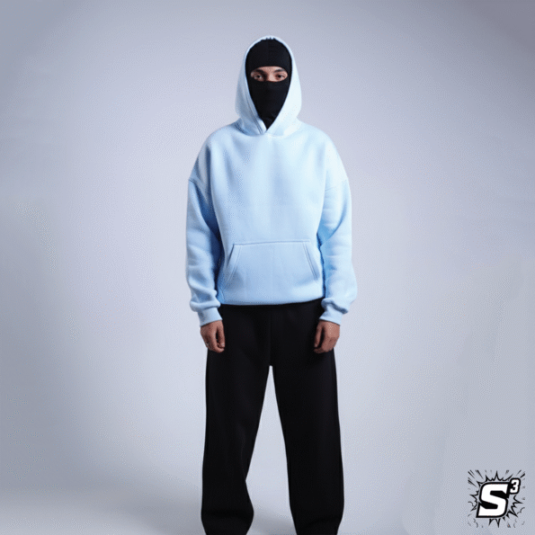 هودي بيزك سماوي اوڤرسايز