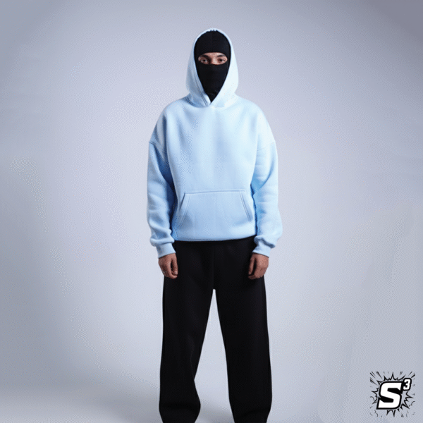 هودي بيزك سماوي اوڤرسايز