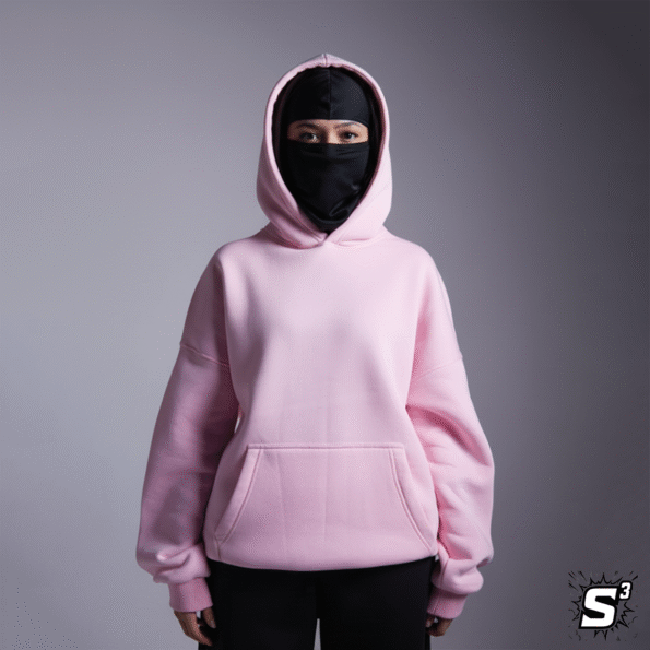 هودي بيزك بينك اوڤرسايز