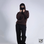 BROWN OVERSIZED BASIC HOODIE