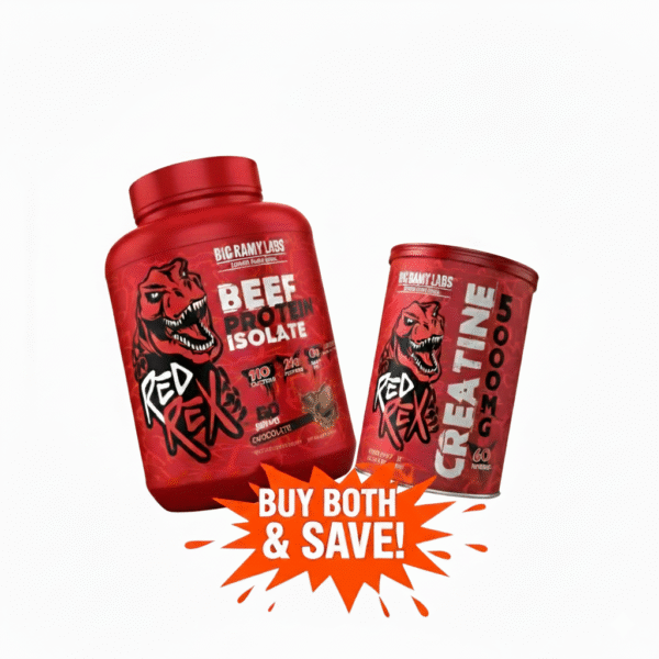 Red Rex Power Bundle – Beef Protein Isolate + Creatine 5000MG