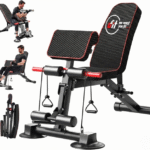 Ufit Multifunctional Adjustable Foldable Weight Sit Up Bench For Home & Gym