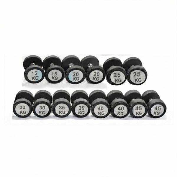Set of 365 Kg Dumbbells Acrylic