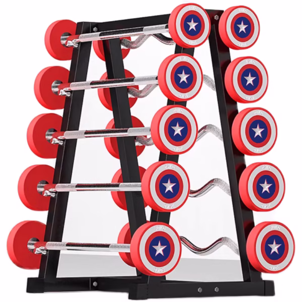 Captain America TPU Barbell | Durable & Shock-Resistant
