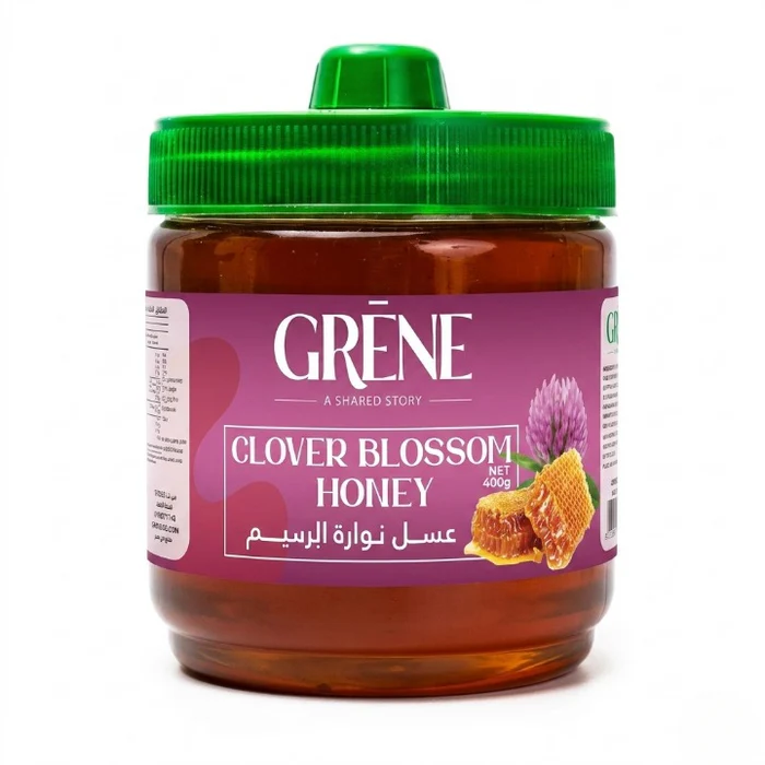 Gemini_Generated_Image_zgnas1zgnas1zgna_cleanup Grène Clover Honey – 400g - Image 1