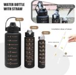 3-in-1 Sports Water Bottle Set (2L + 900ml + 300ml) – Motivational Time Marker Design - Image 5