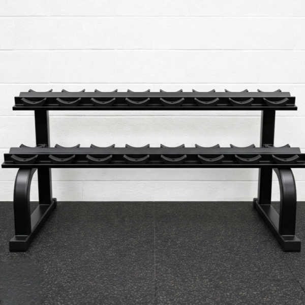 2-Tier Dumbbell Rack (Holds 20 Dumbbells)