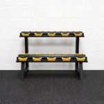 2-Tier Dumbbell Rack (Holds 20 Dumbbells)