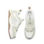 XTEP Women's Skateboarding Shoes Grey/Canvas White - Image 3