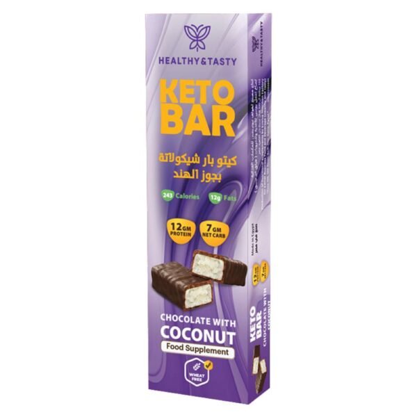  Healthy Coconut Chocolate Keto Bar 60g