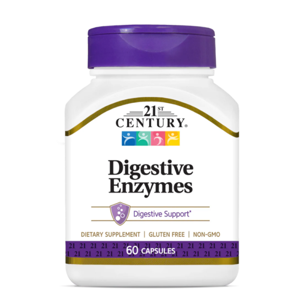 21st Century, Digestive Enzymes, 60 Capsules, 60 Servings