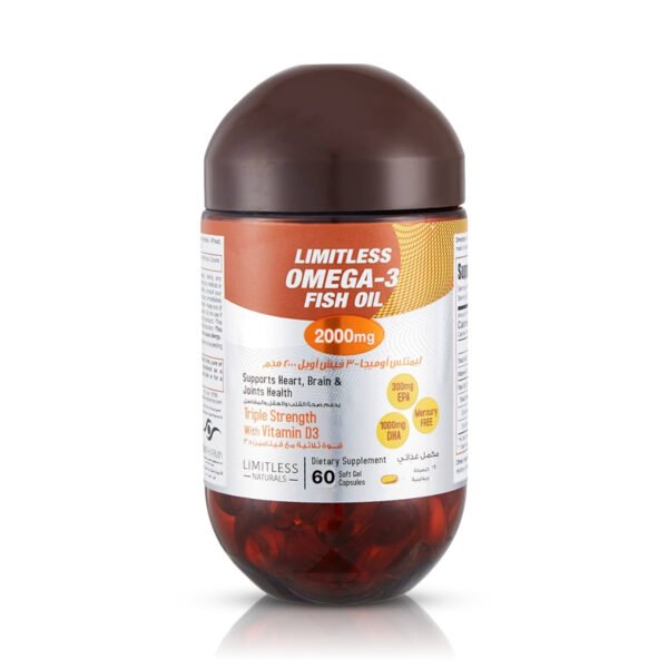 Limitless Omega-3 Fish Oil (2000mg | 60 Softgels)