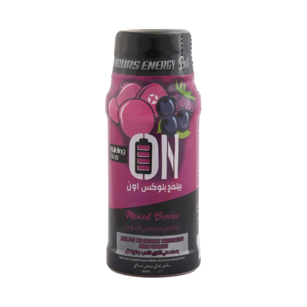 Building-Blox-On-Energy-Shot-60ml-1-Servings-Mixed-Berries Building Blox, On Energy Shot, 60ml, 1 Servings