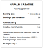 FA Nutrition, Napalm Creatine, 330g, 66 Servings