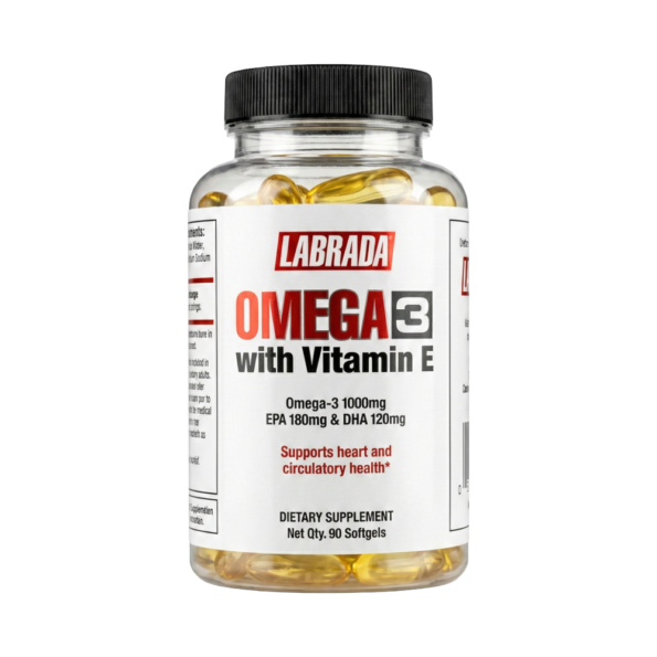 Labrada, Omega 3 With Vitamin E, 90 Softgel, 90 Servings