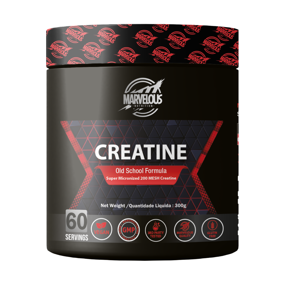 Marvelous-Nutrition-Creatine-Monohydrate-Unflavoured-300g-60-Servings Marvelous Nutrition, Creatine Monohydrate, Unflavoured, 300g, 60 Servings
