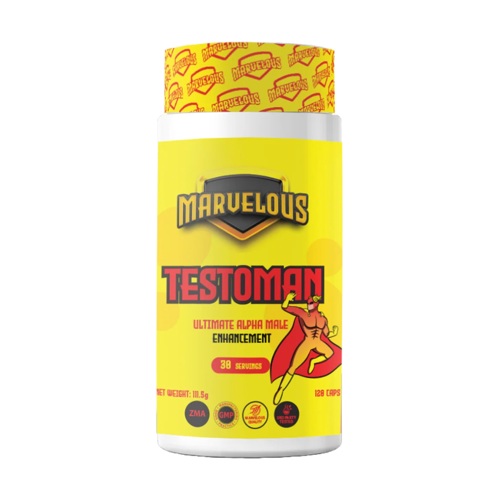 Marvelous-Nutrition-Testoman-120-Capsules-30-serving Marvelous Nutrition, Testoman, 120 Capsules, 30 servings