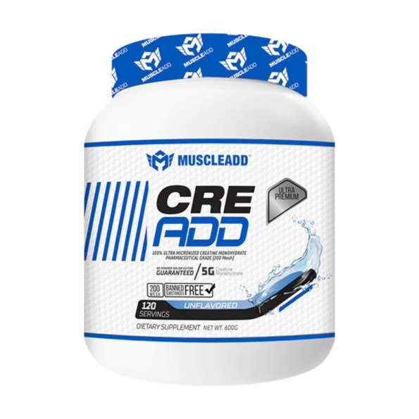 Muscle Add, Cre Add, Unflavored, 600g, 120 Servings