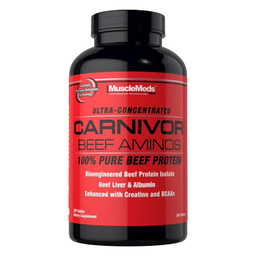 Muscle-Meds-Carnivor-Beef-Amino-300-Tablets-100-Servings Muscle Meds, Carnivor Beef Amino, 300 Tablets, 100 Servings