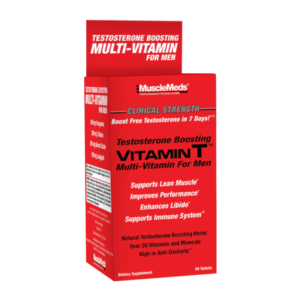 Muscle Meds, VITAMIN T - Multi-Vitamin + Test Booster, 90 Tablets, 30 Servings