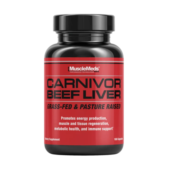 MuscleMeds, Carnivor Beef Liver, 180 Capsules, 30 Servings