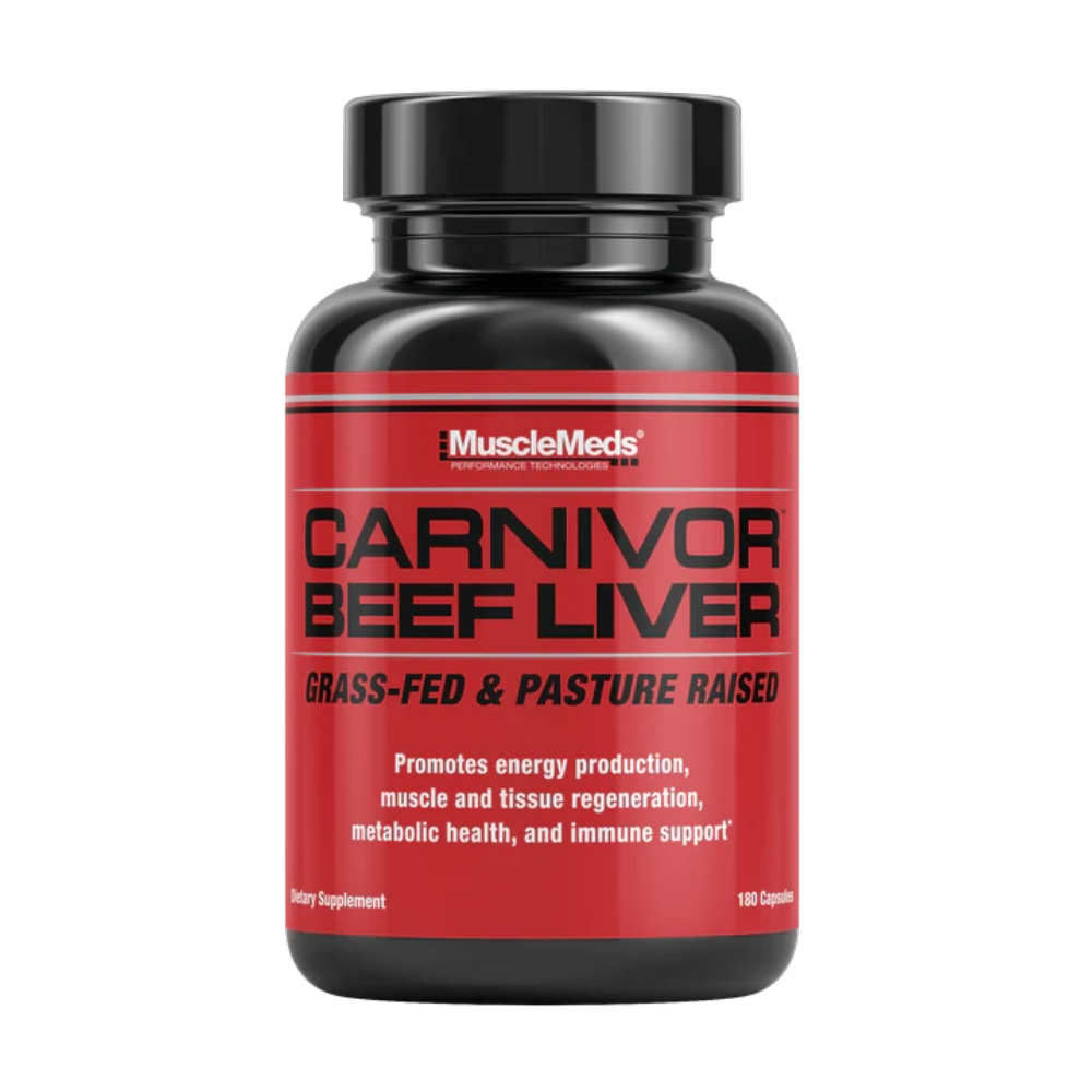 MuscleMeds-Carnivor-Beef-Liver-180-Capsules-30-Serving-front MuscleMeds, Carnivor Beef Liver, 180 Capsules, 30 Servings