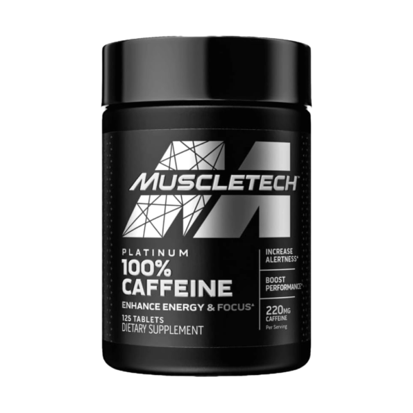 MuscleTech, Platinum 100% CAFFEINE, 125 Tablets, 125 Servings