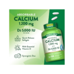 Nature's Truth, Calcium 1200 mg with Vitamin D3 5000 IU, 120 Softgel, 60 Servings