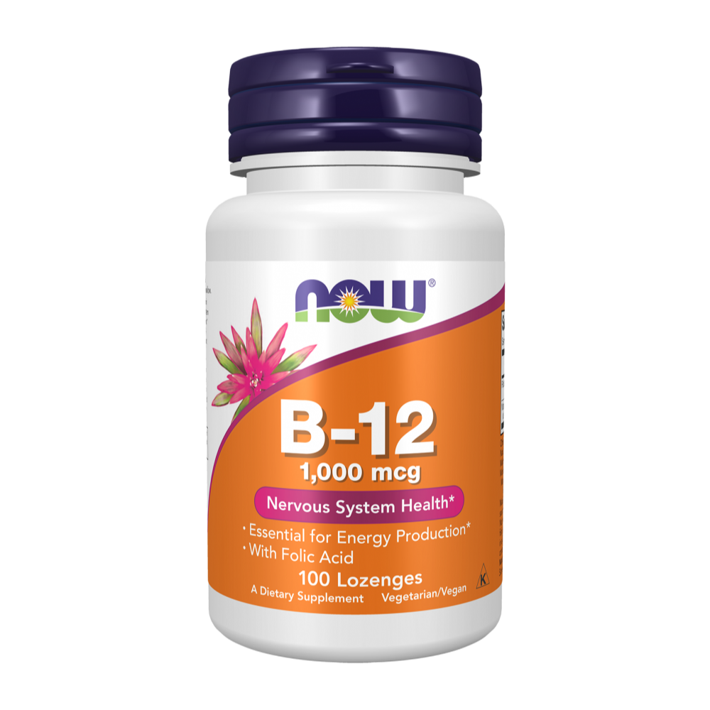 Now-Foods-Vitamin-B-12-1000-mcg-100-Lozenges Now Foods, Vitamin B-12, 1000 mcg, 100 Lozenges