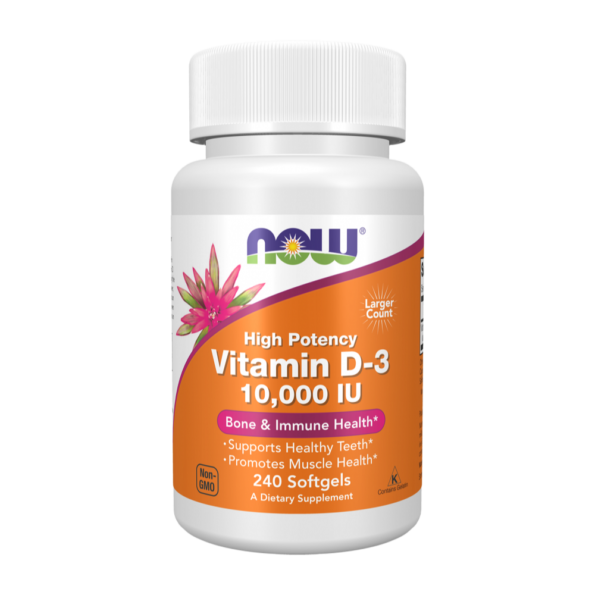 Now Foods, Vitamin D-3, 10,000 IU, 240 Softgels