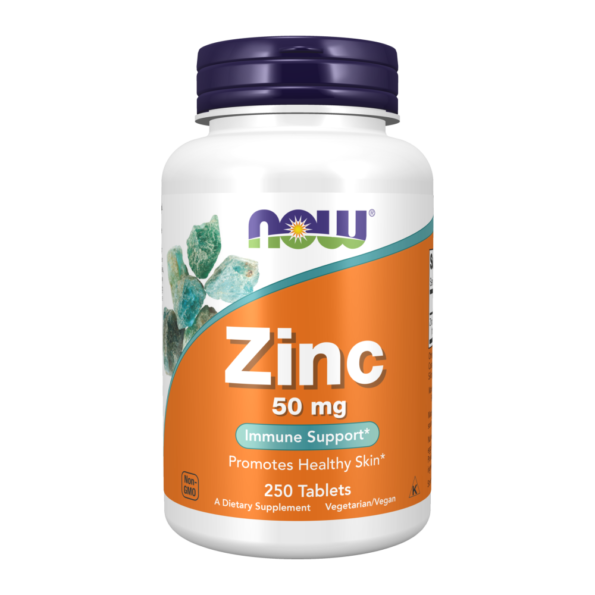 Now Foods, Zinc, 50mg, 250 Tablets, 250 Servings